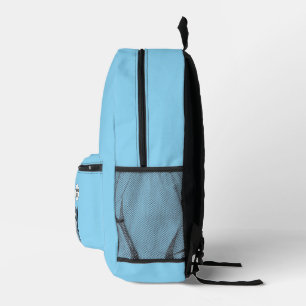 Funny shark diver lunch time :nice bubbles bro printed backpack