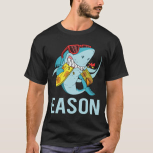 Funny Shark - Eason Name T-Shirt