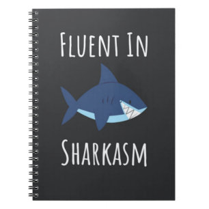 Funny Shark Gifts For Shark Lovers Humour Ocean Notebook