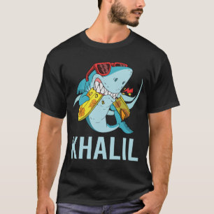 Funny Shark - Khalil Name T-Shirt