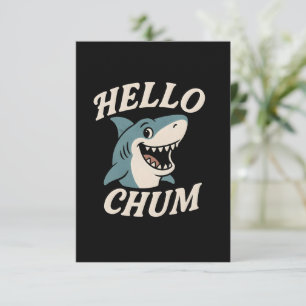Funny Shark Thank You Card "TFlat Thank You Card