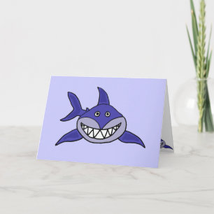 Funny Shark Thinking of you card