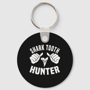 Funny Shark Tooth Hunter Costume Love Shark Tooth Key Ring