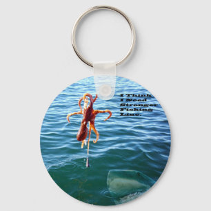 Funny Shark Wants Octopus, Key Ring