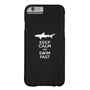 Funny Shark Warning - Keep Calm and Swim Fast Barely There iPhone 6 Case