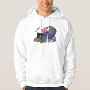 Funny shark watching TV cartoon Hoodie
