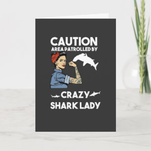 Funny Shark Women Cards For Her Kids Girls