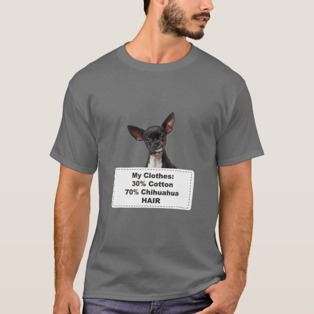 Funny Shedding Dog Chihuahua T-Shirt (Front)