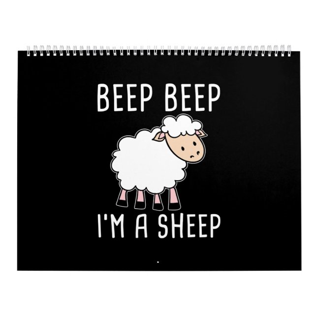 Funny Sheep Design for Farmers and Sheep Lovers Calendar (Cover)