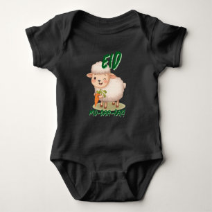 Funny Sheep Eid Adha Baby first Eid Bodysuit