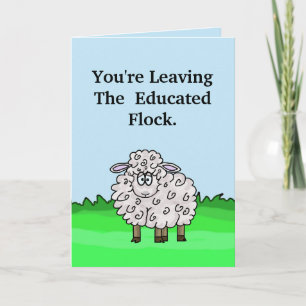 Funny Sheep Graduation Card  Customise It!