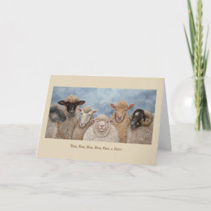 Funny Sheep greeting card