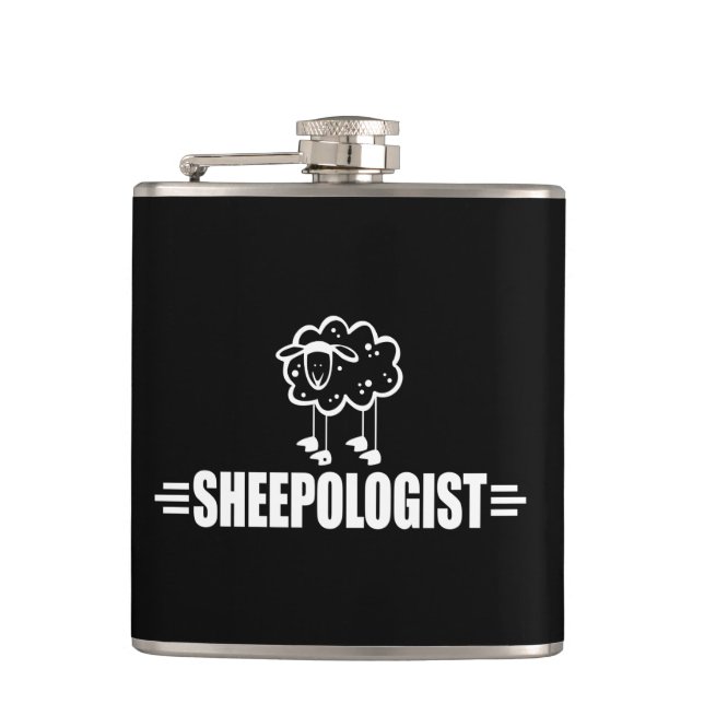 Funny Sheep Hip Flask (Front)