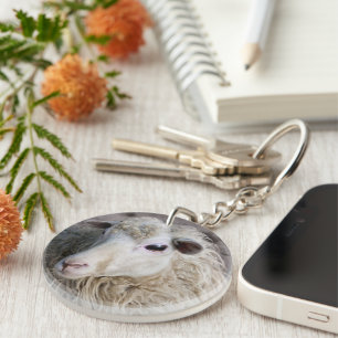Funny Sheep Key Ring