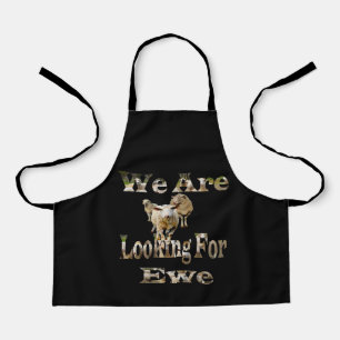 Funny Sheep Looking For Ewe, Kids Apron