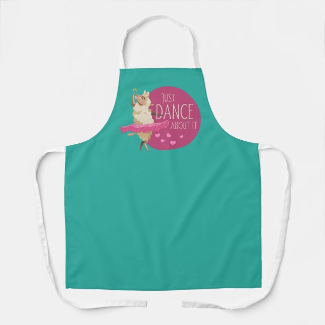 Funny Sheep Message - Just Dance About It 1 Apron (Front)