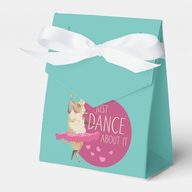Funny Sheep Message - Just Dance About It 1 Favour Box (Front Side)