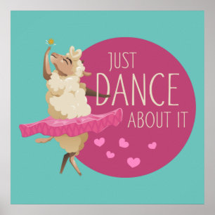 Funny Sheep Message - Just Dance About It 1 Poster