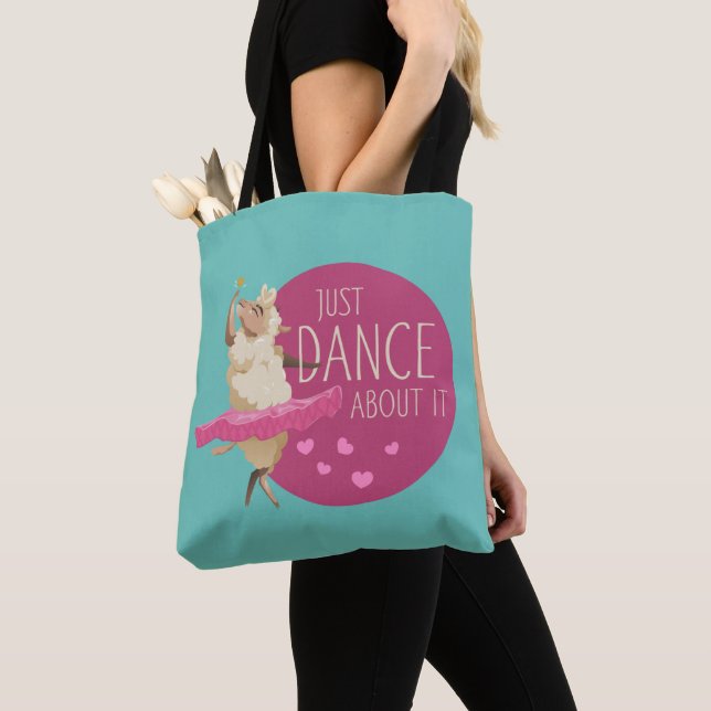 Funny Sheep Message - Just Dance About It 1 Tote Bag (Close Up)