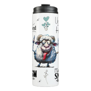 Funny Sheep Quotes Thermal Tumbler