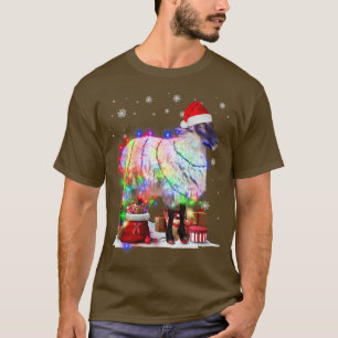 Funny Sheep Tree Christmas Lights Xmas Pajama Matc T-Shirt