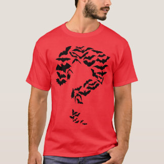 Funny Sheldon Nerdy Bats Question Mark Comic Hero  T-Shirt