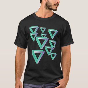 Funny Sheldon Nerdy Penrose Triangles Optical Illu T-Shirt