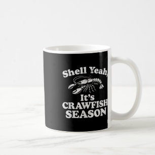 Funny Shell Yeah It’s Crawfish Season Retro Crawfi Coffee Mug