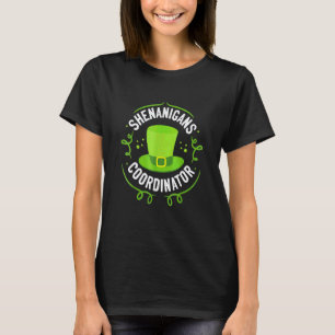 Funny Shenanigans Coordinator Women Teacher St Pat T-Shirt