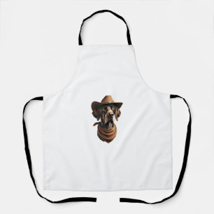 Funny Sheriff Dog Shirt German Pointer Dog Mum Wil Apron