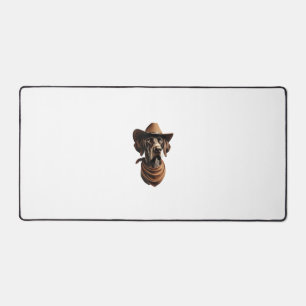 Funny Sheriff Dog Shirt German Pointer Dog Mum Wil Desk Mat