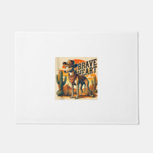 Funny Sheriff Dog Shirt Greyhound Whippet Dog Mum Doormat