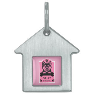Funny Shiba Inu Dog Lover Pet ID Tag