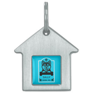 Funny Shiba Inu Dog Lover Pet ID Tag