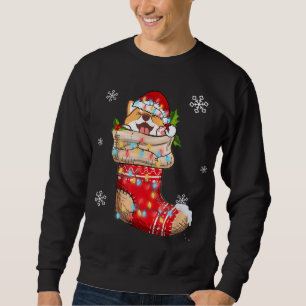 Funny Shiba Inu In Socks Christmas Dog Lovers Xmas Sweatshirt