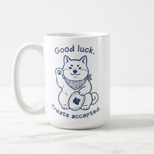 Funny Shiba Inu Lucky Cat Good Luck Coffee Mug