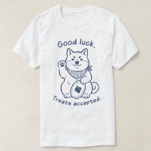 Funny Shiba Inu Lucky Cat Good Luck Dog Shirt
