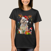 Funny Shih Tzu Christmas Reindeer Christmas Lights