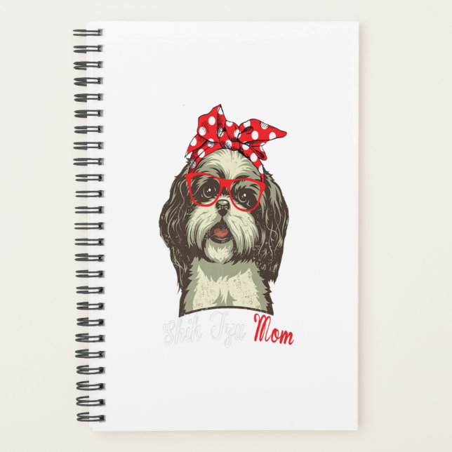 Funny Shih Tzu Mum Shih Tzu Dog Lovers Premium Planner (Front)