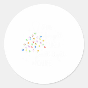 Funny Shine Bright Like A Call Light Christmas Pca Classic Round Sticker