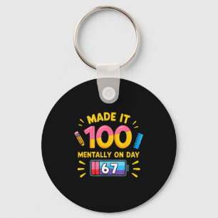 Funny Shirt 100 Days School 67 Aura Key Ring