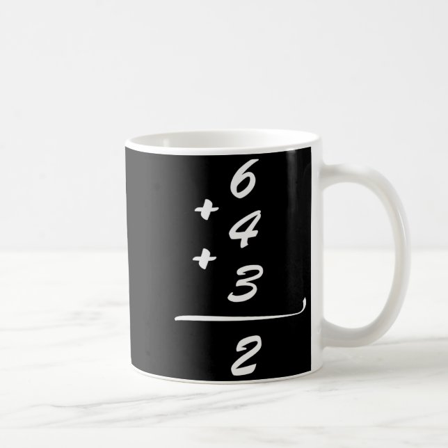 Funny Shirt 6 4 3 2 Baseball Coffee Mug (Right)