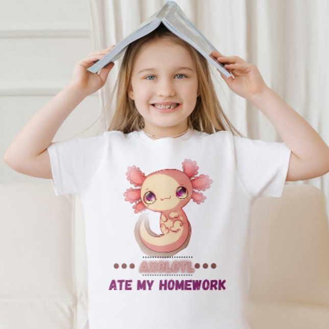 Funny Shirt – "Axolotl Ate My Homework" Cust (Creator Uploaded)
