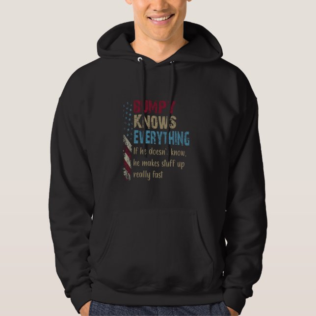 Funny Shirt Bumpy Know Everything - Grandpa Gift (Front)