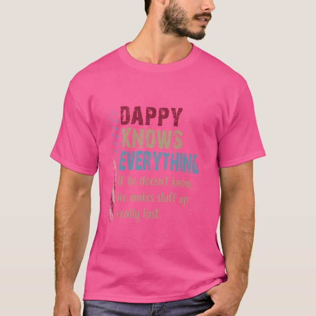 Funny Shirt Dappy Know Everything - Grandpa Gift (Front)