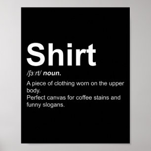 Funny Shirt Definition Quirky Definition Design Poster