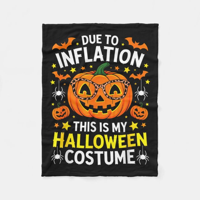 Funny Shirt Halloween 2025 Pumpkin Costume Men Wom Fleece Blanket (Front)