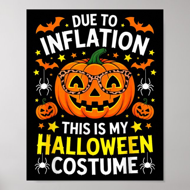 Funny Shirt Halloween 2025 Pumpkin Costume Men Wom Poster (Front)