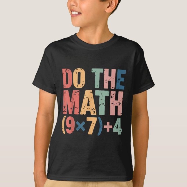 Funny Shirt Math 67 Meme Six Seven (Front)