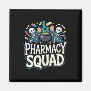 Funny Shirt Pills Pharmacy Pharmacist Squad Hallow Magnet